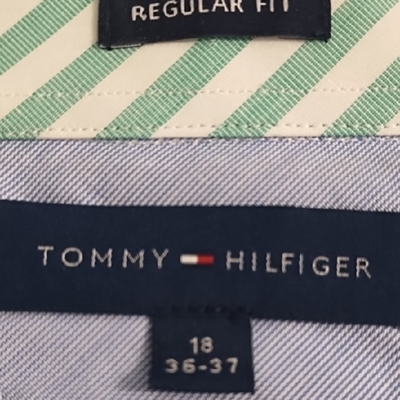Tommy Hilfiger Green & White Checked Casual Shirt - Picture 10 of 13